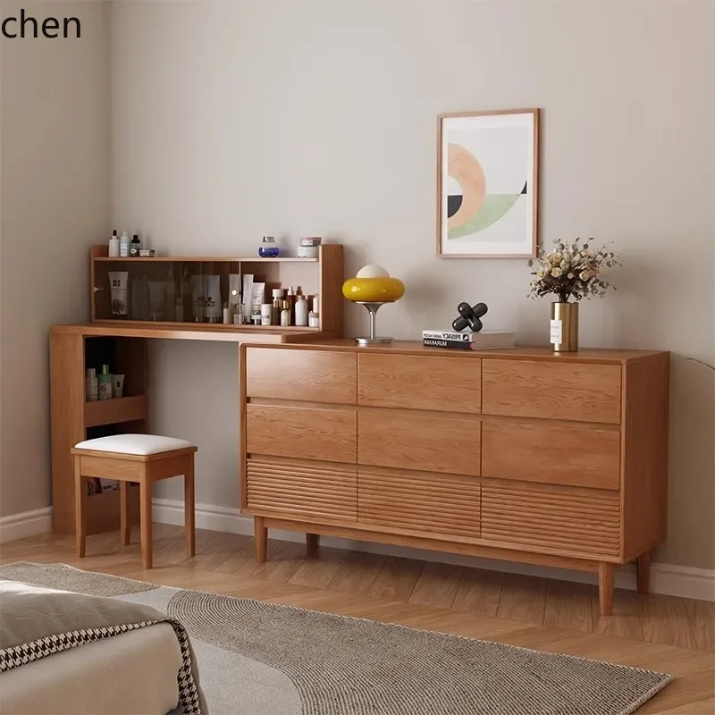 YY- Dressing Table and Chest of Drawers Integrated Bedroom Simple Modern Makeup Table Corner Master Bedroom Makeup Cabinet