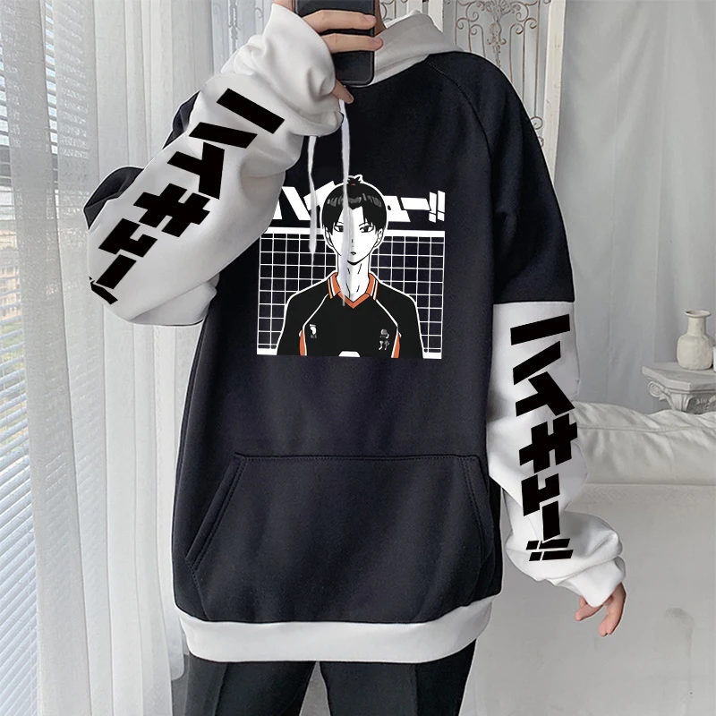 Anime Haikyuu Harajuku Kawaii Volleyball Junior Tobio Kageyama Manga Hoodies Long Sleeve Unisex Oversized Winter Warm Sweatshirt