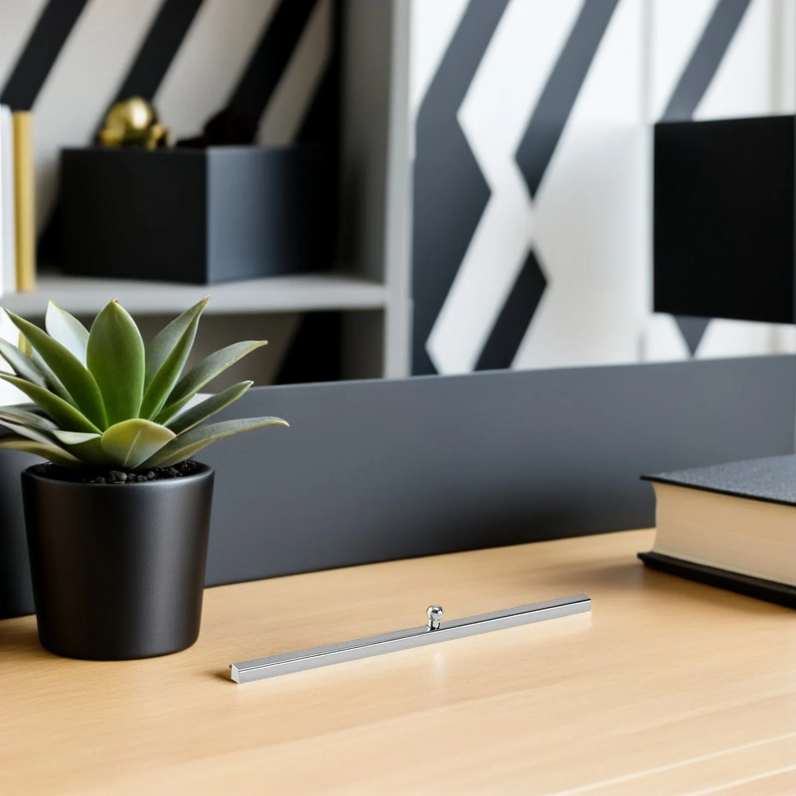 2 قطعة ثقالة الورق الحديد الأبيض الفولاذ المقاوم للصدأ الخط ورقة الضغط أدوات مكتب الخط ممارسة الإمدادات #1