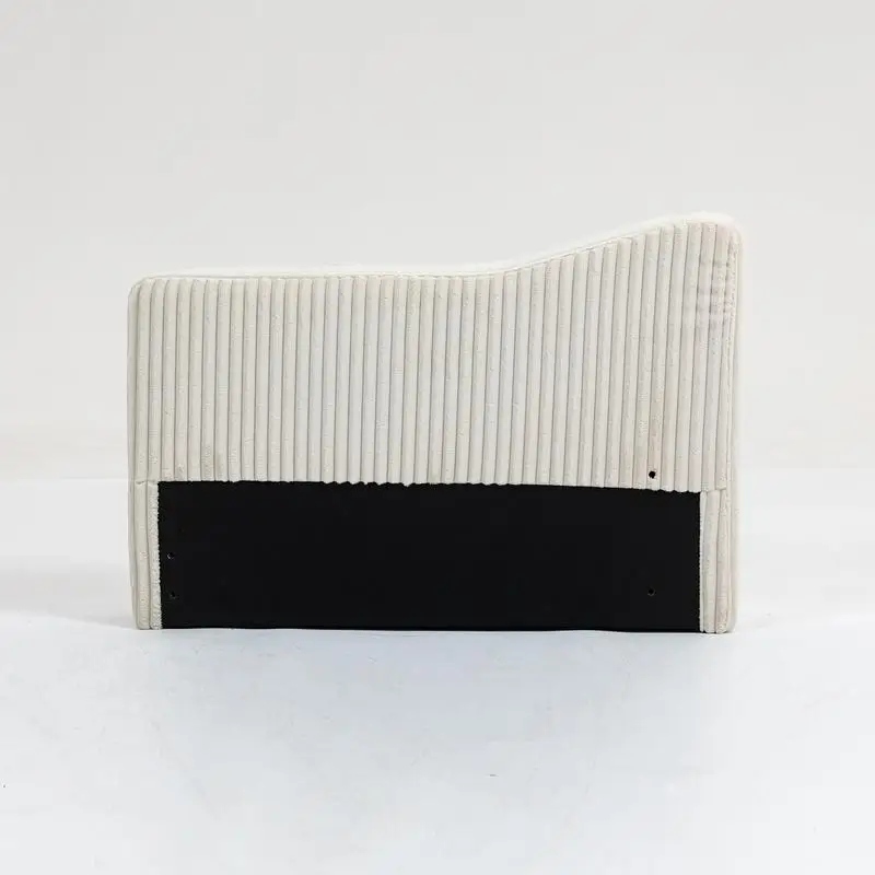 Modulo schienale con bracciolo singolo per divano componibile modulare, colore beige