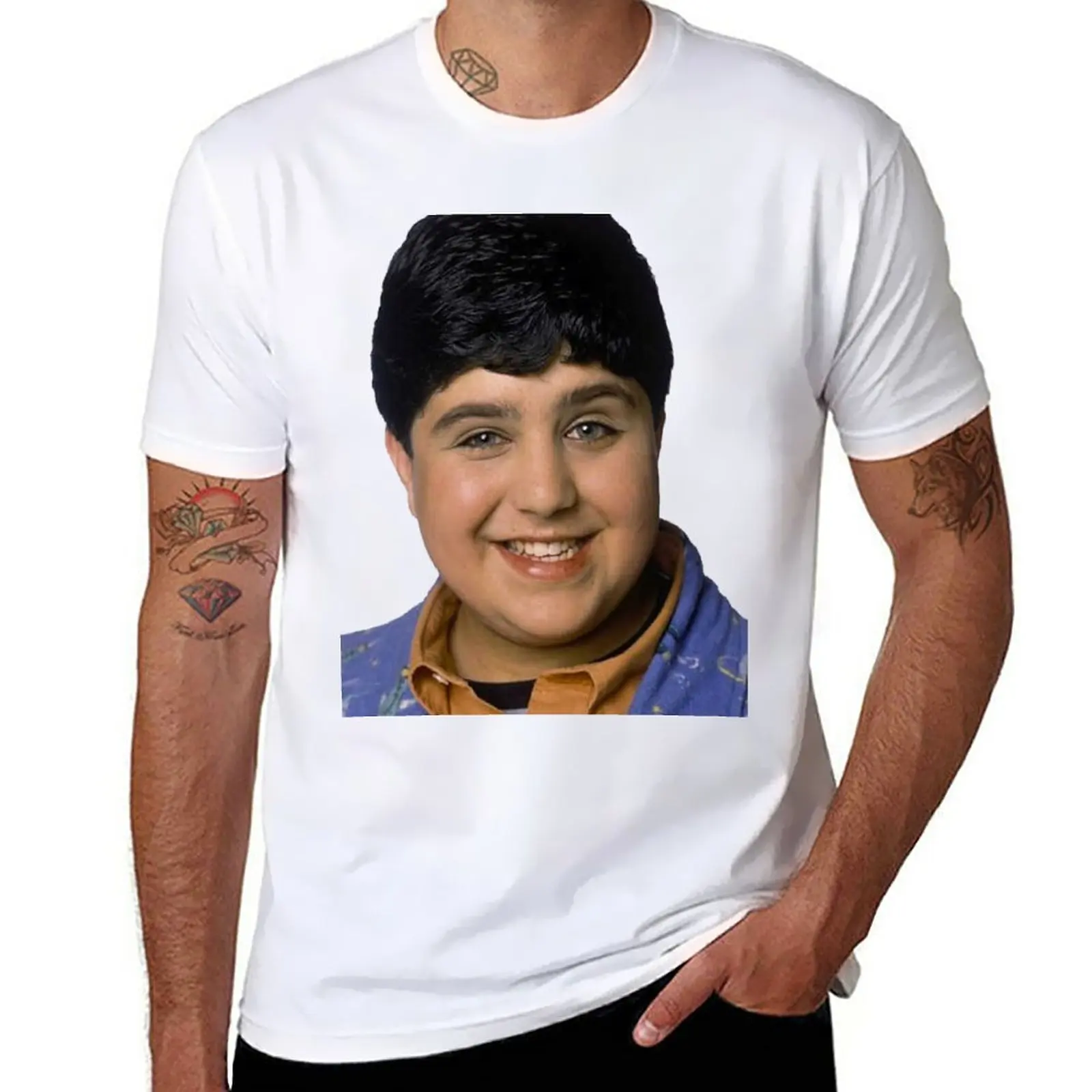 New Josh Peck Portrait T-Shirt tees quick drying t-shirt man clothes t shirts for men cotton