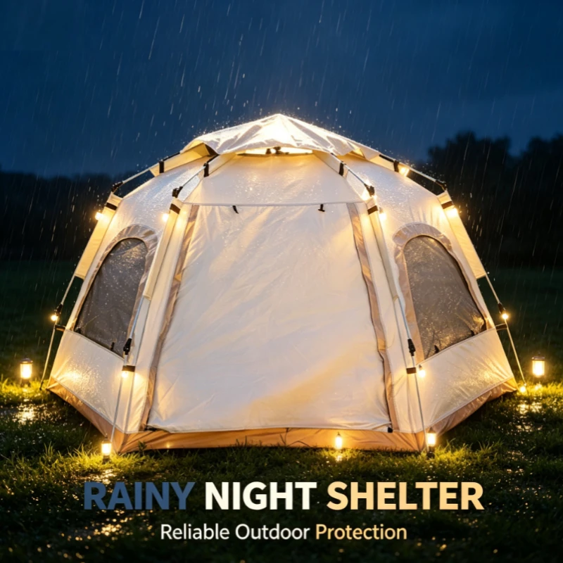 Carpa de Camping Hexagonal Bla - Outdoor Adventure Uva reseña y precio
