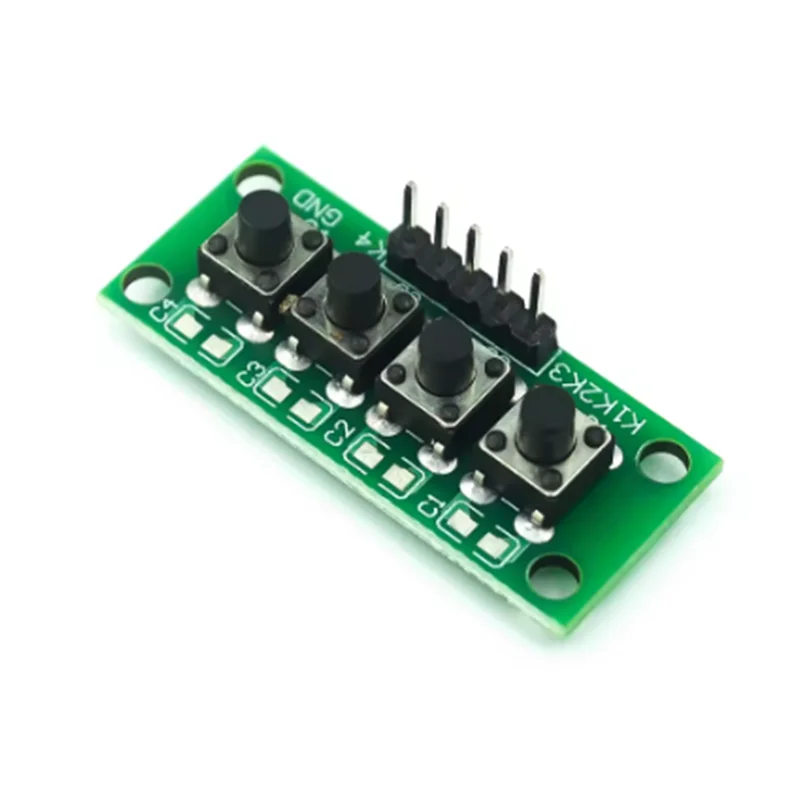 Kit de bricolage 1x4 4 boutons indépendants, Module de clavier Mcu pour Arduino, conception de classe d'étudiant, expérience de projet de remise de diplôme