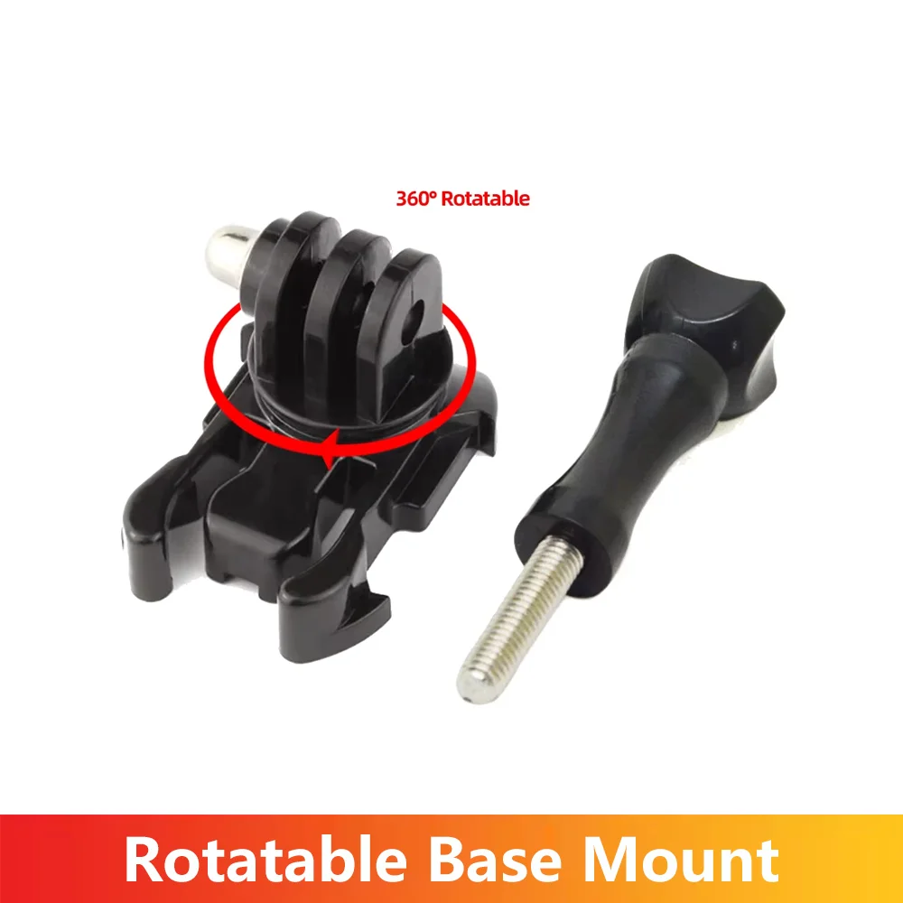 360° Rotatable Quick Release Buckle Mount Base with Thumb Screw for GoPro Hero 13 12 11 10 9 8 SJCAM Insta360 DJI Action Camera