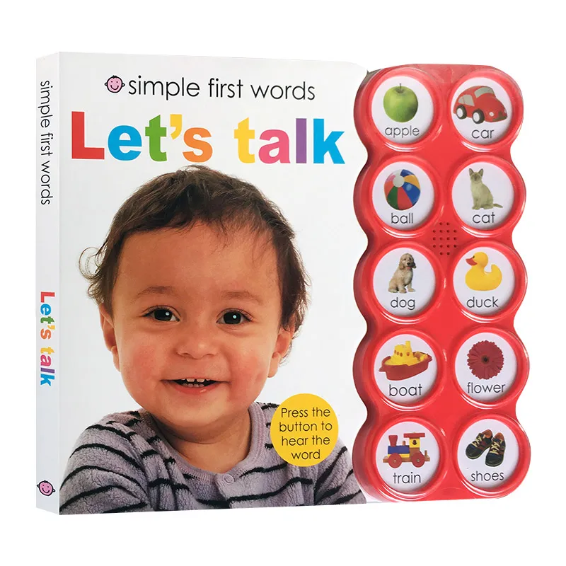 

10-Simple First Words Let's Talk, Baby Children's books aged 1 2 3, English picture book 9780312514211