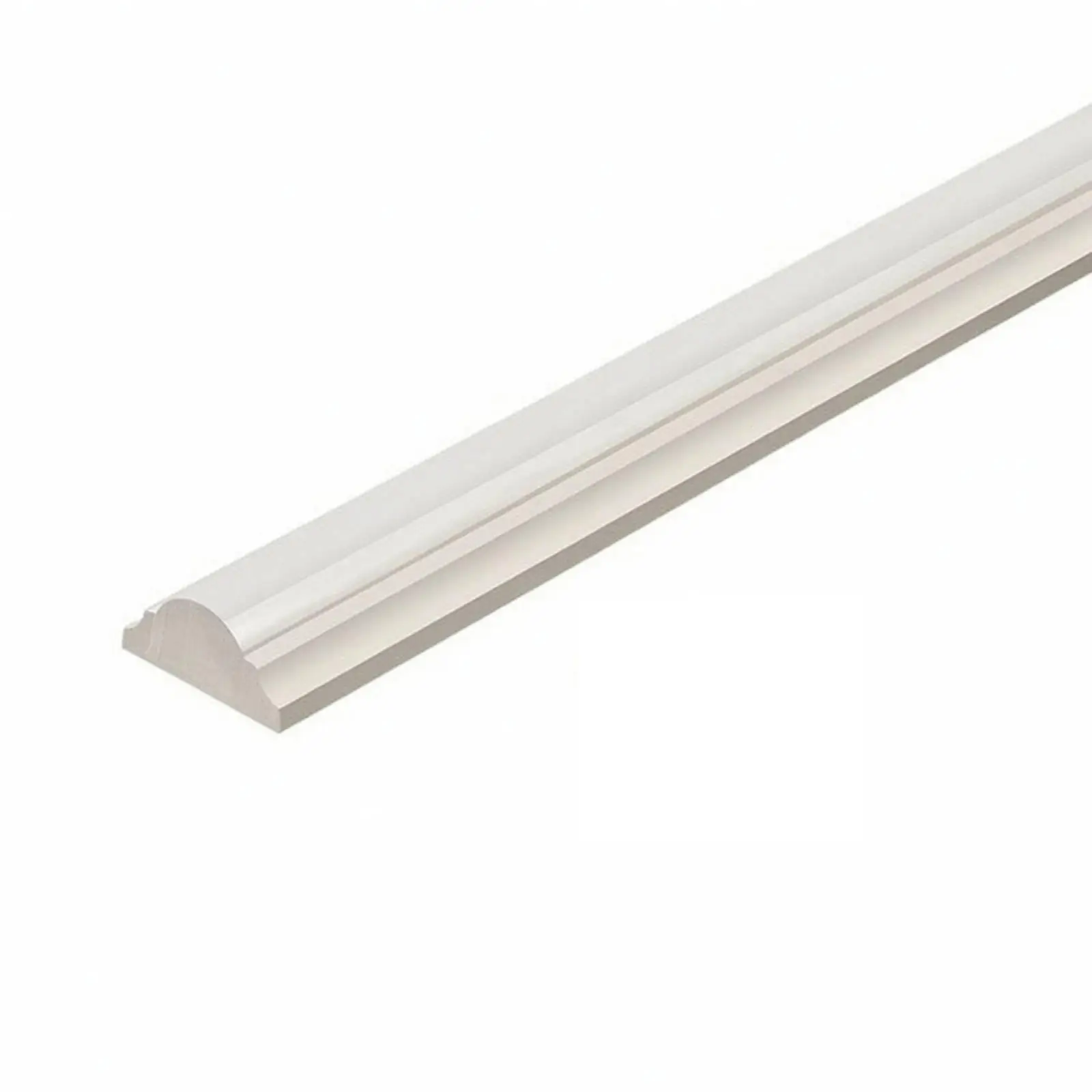 Glossy White Peel and Stick PVC Trim for Interior Wall Border and Arch Decoration