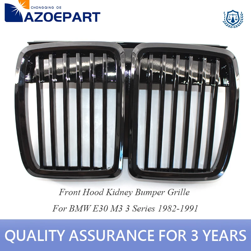 

Front Hood Kidney Grille for BMW E30 325i 325is 325iX 325 325e 325es 318i 320i M3 1982-1991