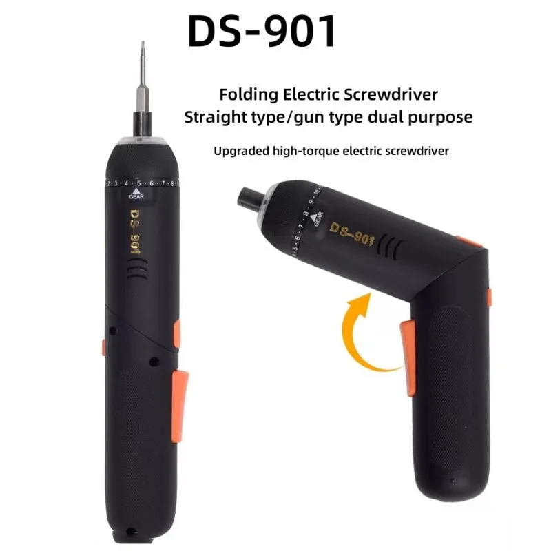 Mini Screw Driver Bit Kit USB Cell Phone Precision Screwdriver Repair Tool DS-901 Folding/Electric / Straight/Gun Dual Purpose