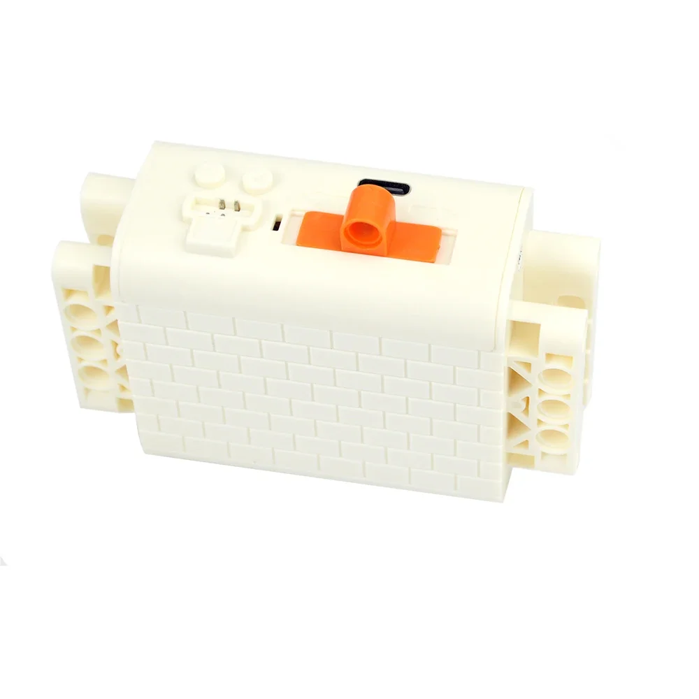 MOC High-Tech Building Block Rechargeable Lithium AA Battery Box Power Function Motors Comaptible 8881 Servo Motor Brick Toy