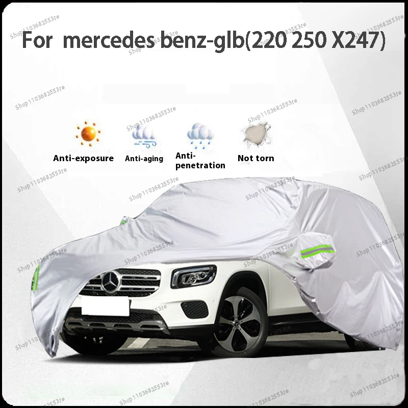 

For Mercedes Benz GLB Fit Car Cover - Waterproof, Dustproof, Sunshade (UV), Snowproof | Silve Full Cover with All-Day Protection
