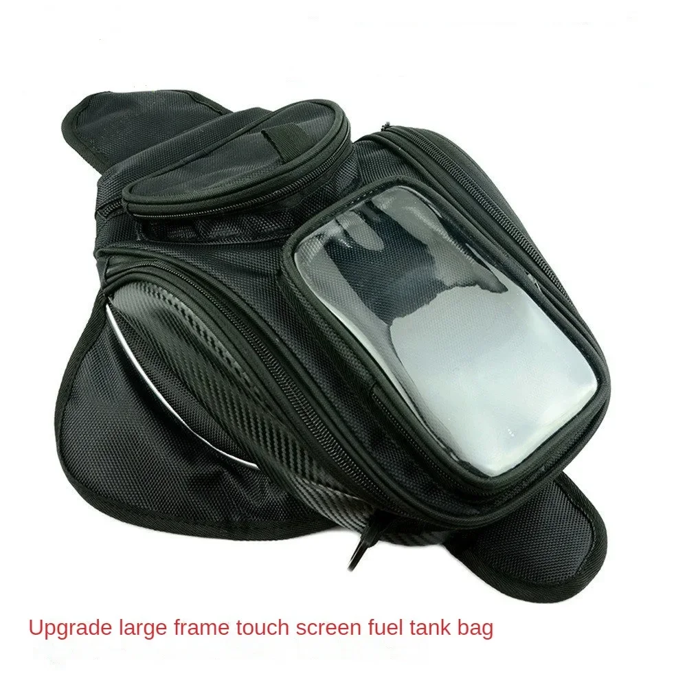 Motorcycle Fuel Tank Bag Upgraded Riding Bag Large Screen Can Hold Mobile Phone Navigation Waterproof Magnet Bag