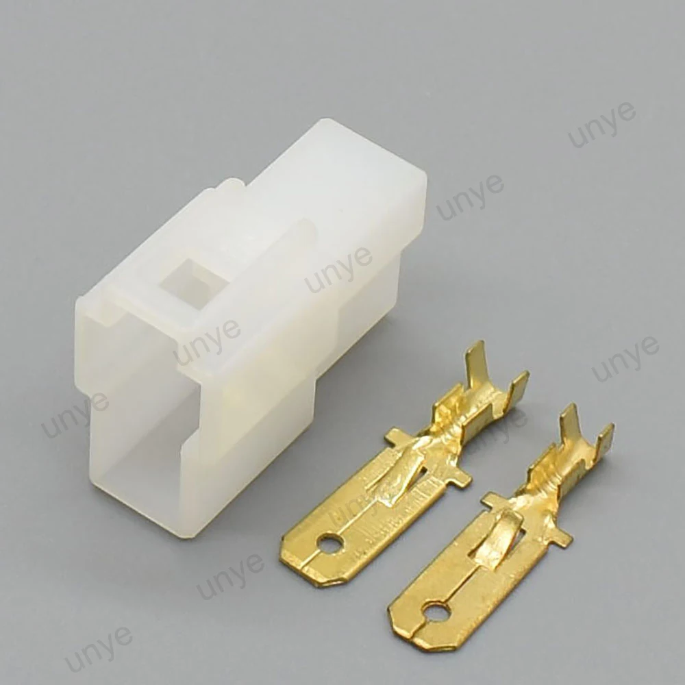 50 Set 6,3 Mm 2-polige DJ7021-6.3-11/21 Kfz-Steckverbinder – Für Auto, Motorrad, E-Bike, ABS-Kunststoff, 24 V, Inkl. Stecker Und Kontakte