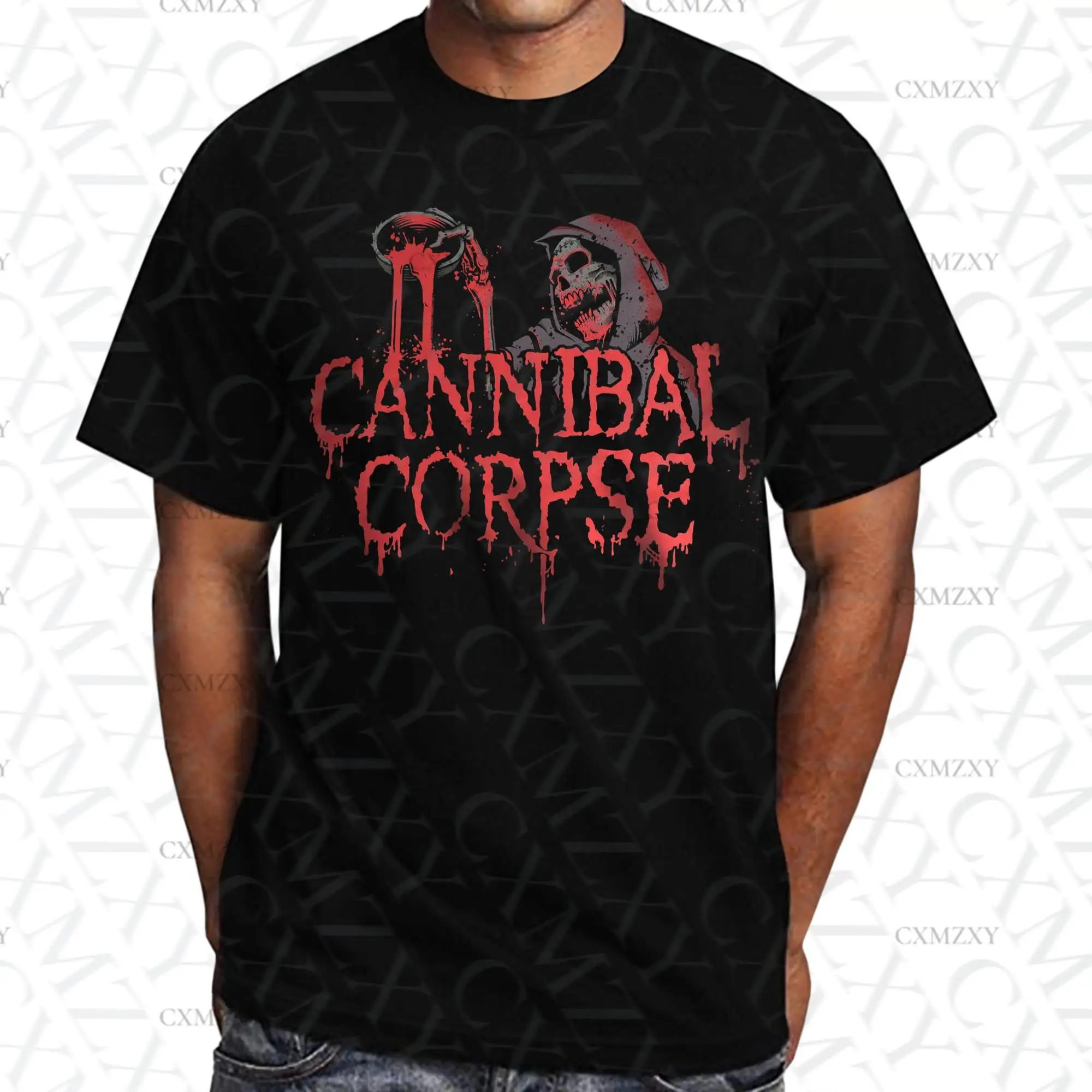 

2025 New CANNIBAL CORPSE - Acid Blood Pattern Printed Pure Cotton T-shirt Fashionable Men's and Women's T-shirt
