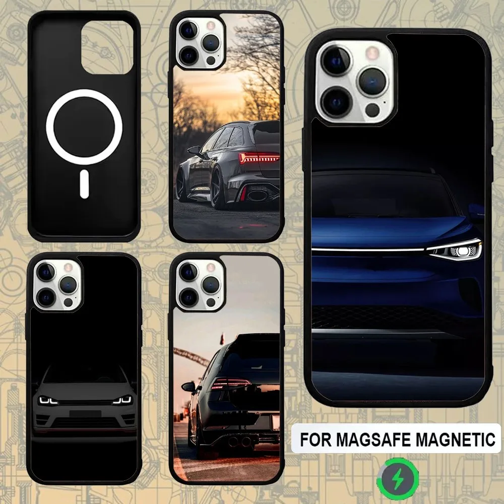 

Cool V-VolkswagenES-Golf Car Phone Case For IPhone 16e,16,15,Pro,Max,14,Plus,13,12,11 Magesafe Magnetic Wireless Charge Cover