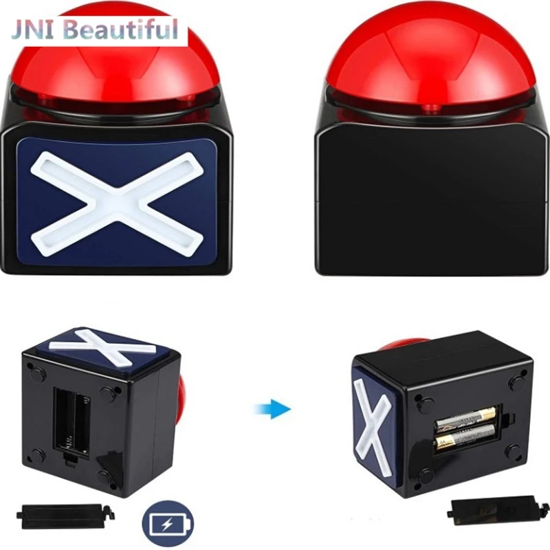2023 New Game Answer Buzzer Alarm Button With Sound Light Trivia Quiz Got Talent Buzzer