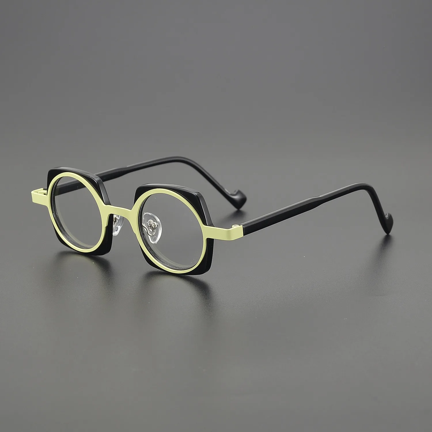 

Retro Round Titanium Acetate Glasses Frame Men Women Ultralight Prescription Eyeglasses Optical Eyewear