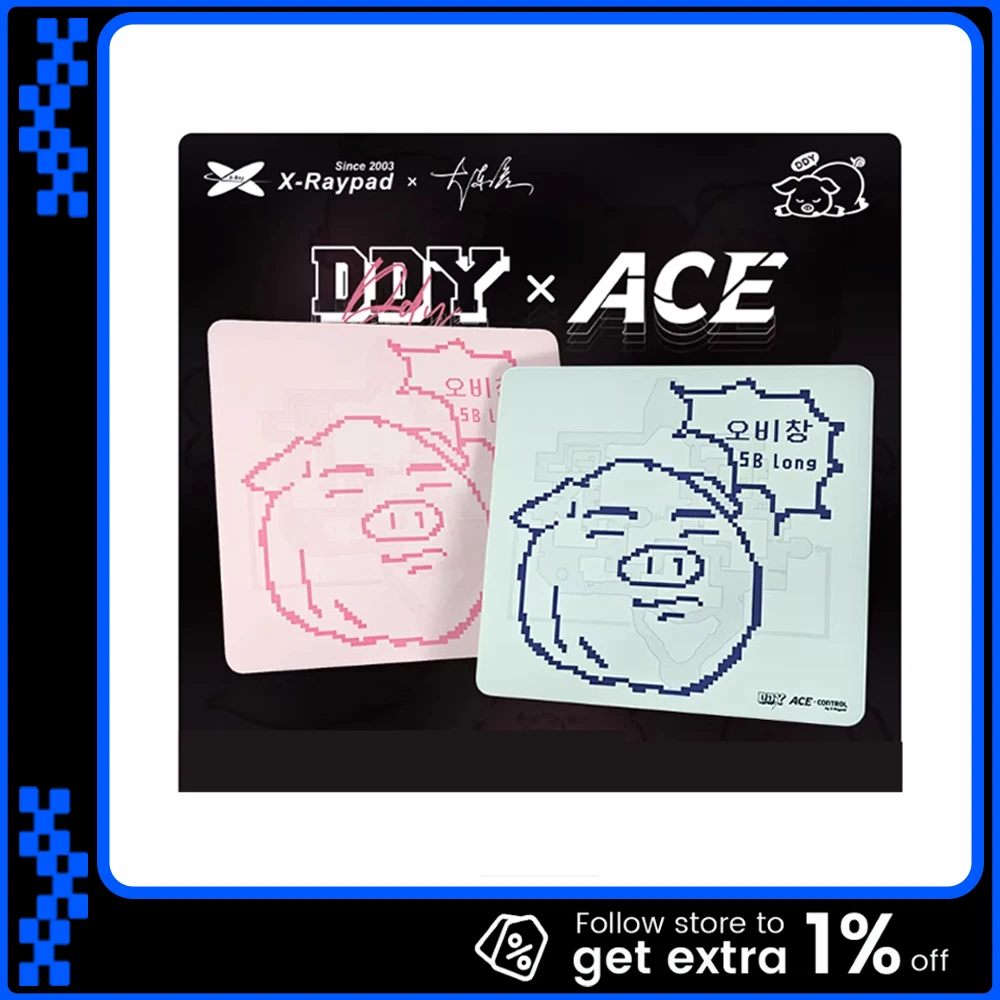 

Игровой коврик для мыши X-Raypad ACE с точным управлением, гладкий, частичный, Astringent, FPS, коврик для мыши CSGO Valorant APEX, аксессуары для ПК, подарки