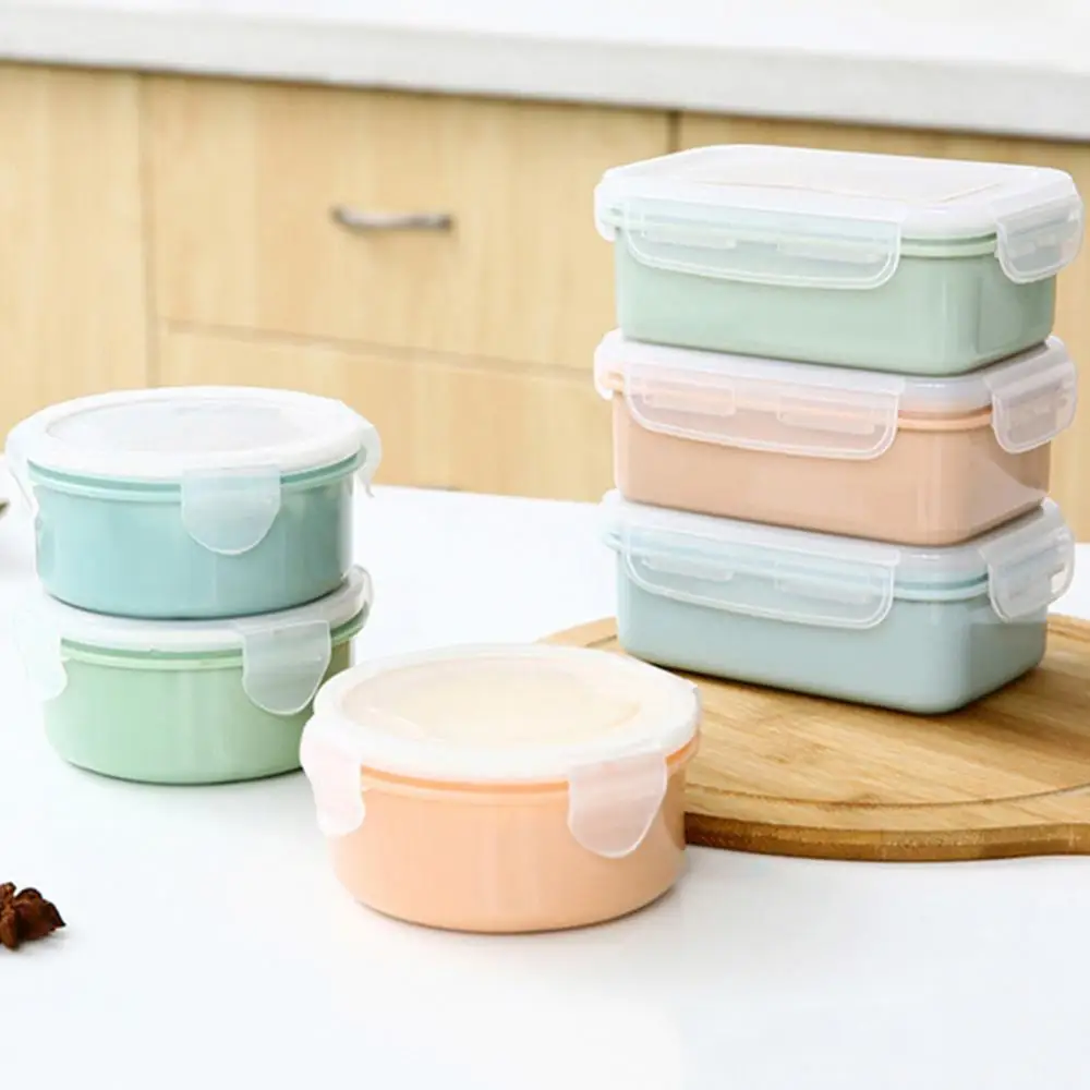 280/380ml Lunch Box Children Bento Box Fresh Keeping Refrigerator Storage Box Vegetable Fruit Storage Box Fridge Organizer Bowl