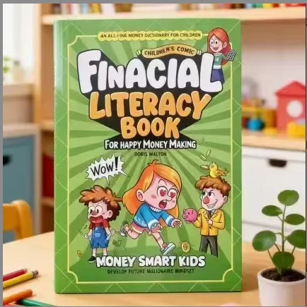 Finacial Literacy Book Children's Comic for Happy Money Making Money Smart Kids Develop Future Millionaire Mindset.