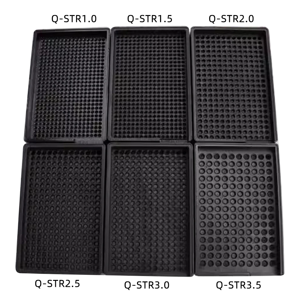 Q-STR ESD antistatic screw tray Hard plastic screw tray Tray Six sizes of the tray Can put a variety of specifications screws