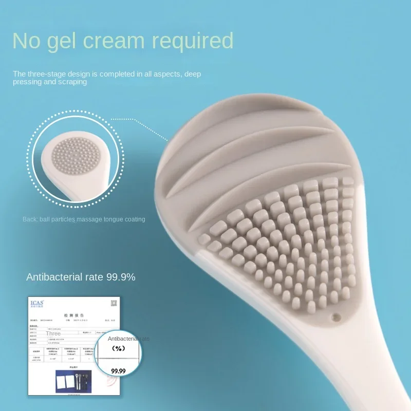 Multicolor Tongue Cleaner Scraper, Reusable Oral Hygiene Brush, Household Bad Breath Removal Tongue Care Tool