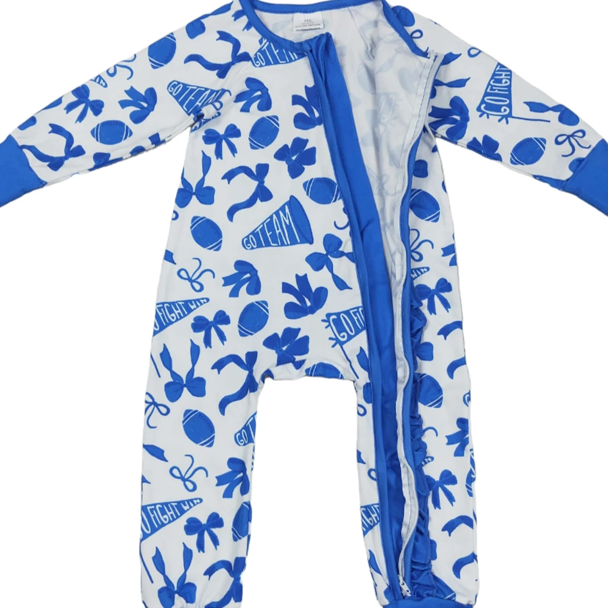 Heißer Verkauf Baby Mädchen Sleeper Strampler Langarm Fußbälle Rüschen Infant Overall Kleinkind Body Neugeborenen Kinder Kleidung Täglichen Verschleiß