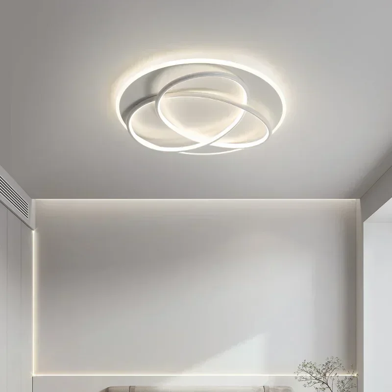 Lâmpada do teto LED moderno para sala de estar, sala de jantar, estudo, varanda, quarto, lustre, decoração interior, luminária, brilho