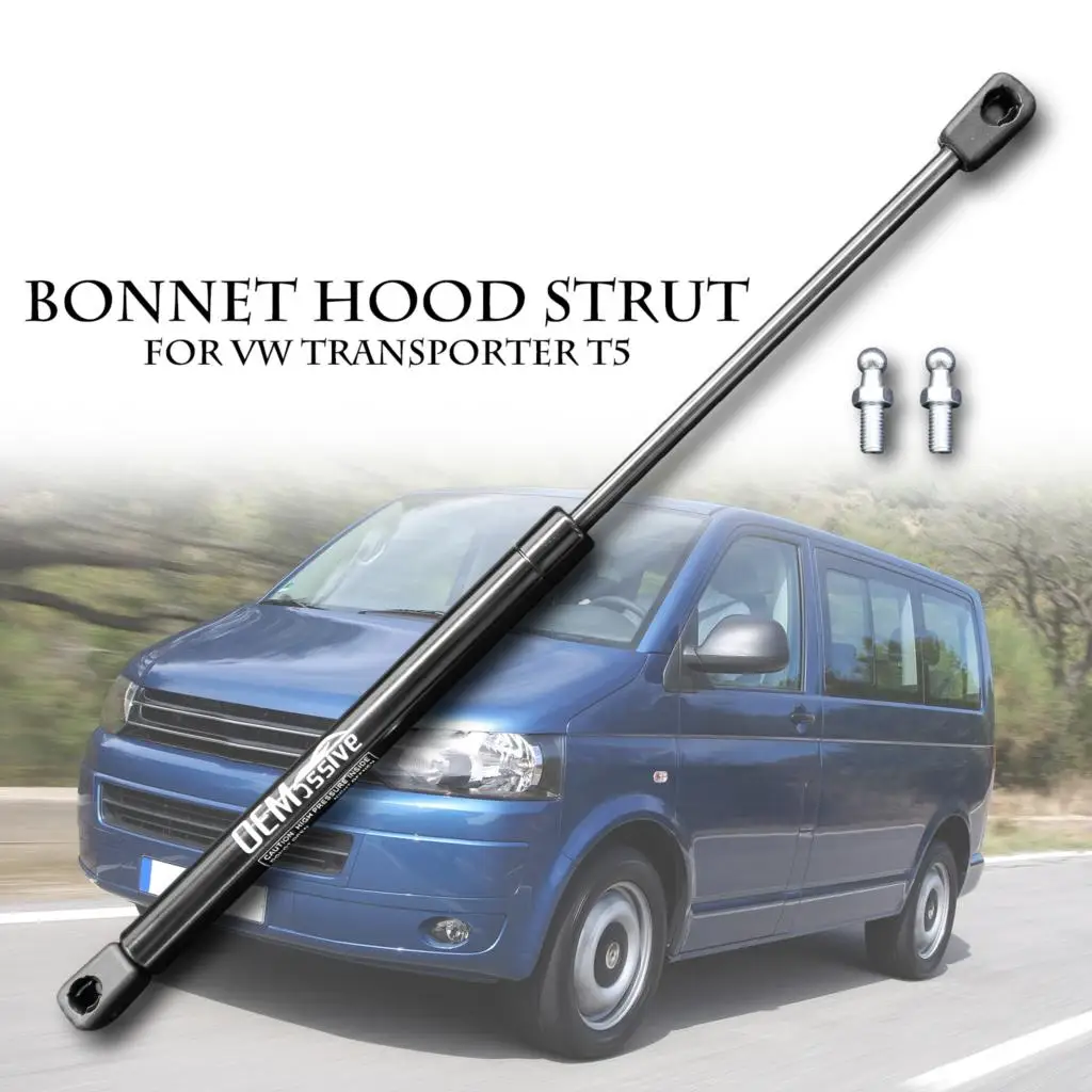 

1pc Bonnet Hood Strut & 2pcs Ball Pins For VW Transporter Caravelle T5 T5.1 2003-15 T6 Gas Spring Lifter Lift Holder Support Arm