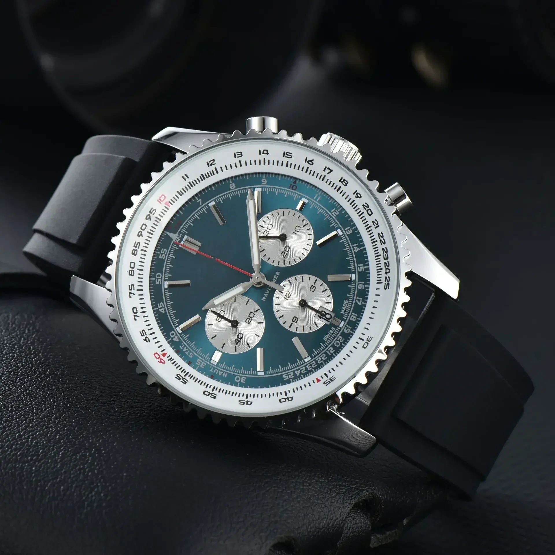 

Оригинальные реплики многофункциональных автоматических мужских часов с большим циферблатом, винтажные механические водонепроницаемые мужские наручные часы