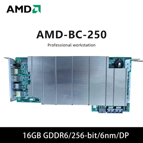 Tarjeta gráfica de minería AMD BC 250, compatible con 16GB GDDR6, tarjeta única de 256 bits, nueva tarjeta gráfica gpu para escritorio, pc de juegos