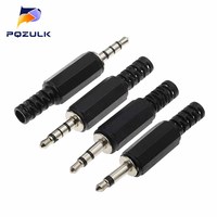 10PCS 3.5mm Audio Male Plug 3.5 Jack 2,3,4 Sections Balance Plug FOR Microphone Headphone Connector Audio Plug Earphone Socket