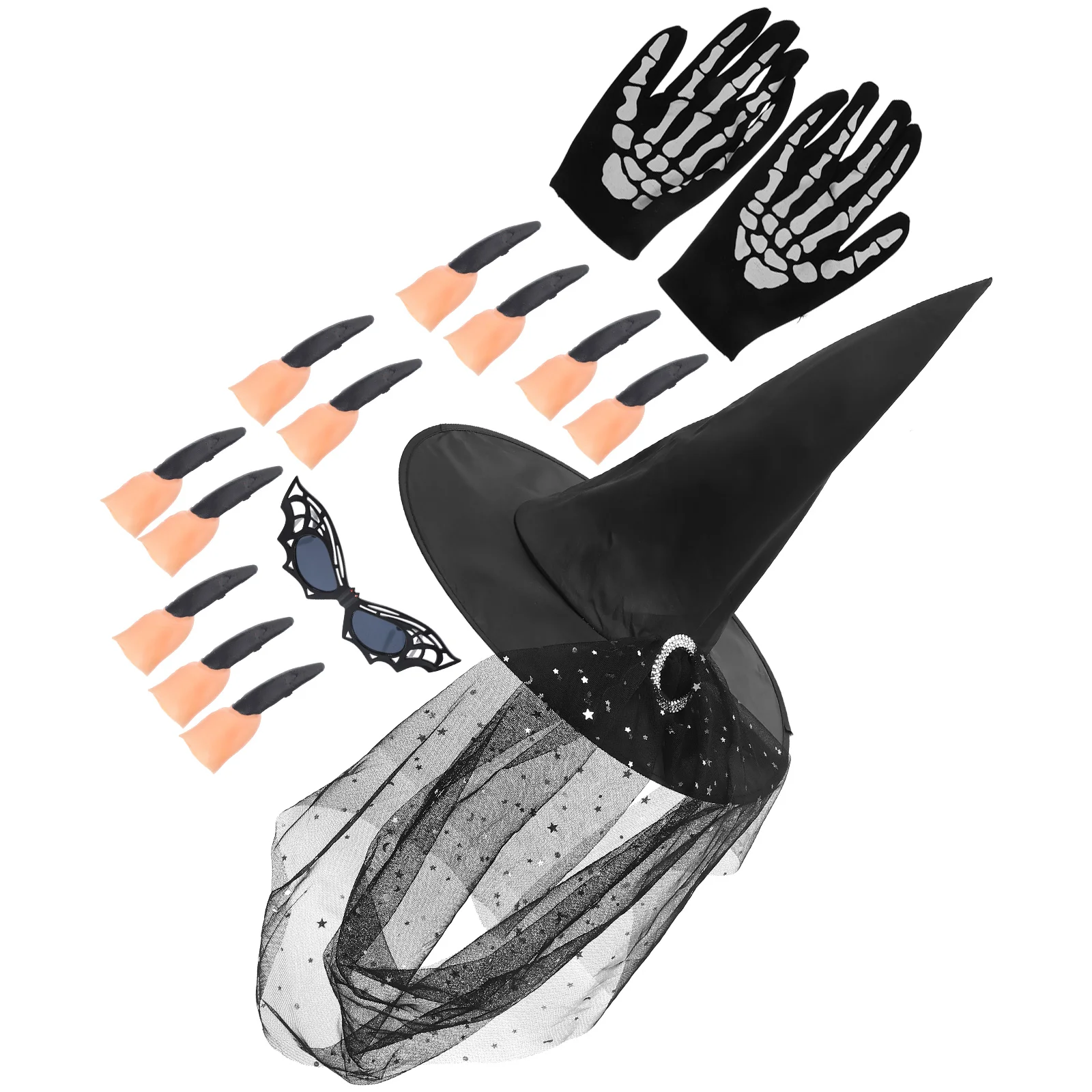 Wizard Hat Props Halloween Costume Gloves Accessories Cosplay Party Hats for Costumes