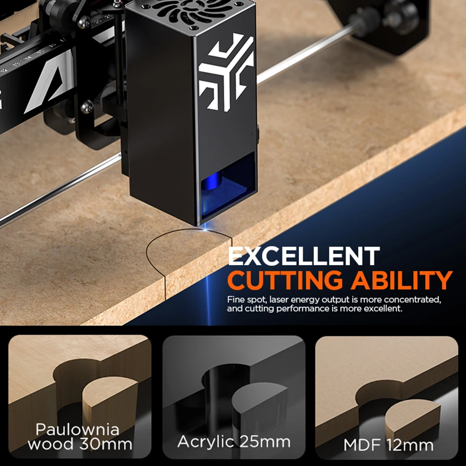 

P1 20W Engraver APP Wifi Control Carve Glass Metal Wood Leather Cutting Machine Woodworking Tools CNC Router Machine