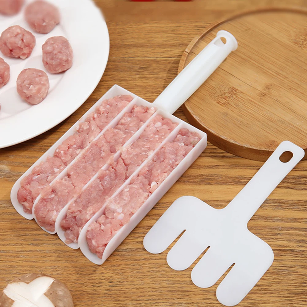 Set per polpette in plastica, pesce fritto, carne di manzo, palline, stampi, strumenti per cucchiai, per utensili da cucina, accessori, gadget da cucina