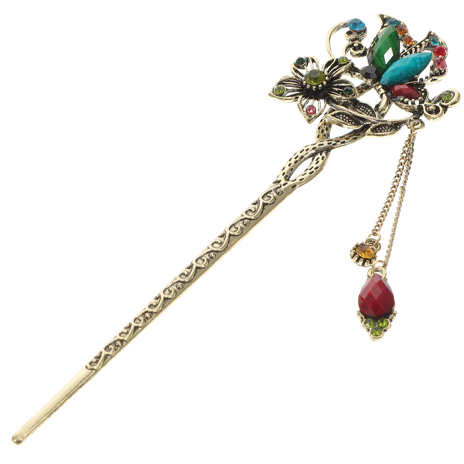 

Butterfly Hairpin Clips Colorful Blue Chopsticks Women Accessories Durable Material DIY Hairstyle Fashion RetroVintage