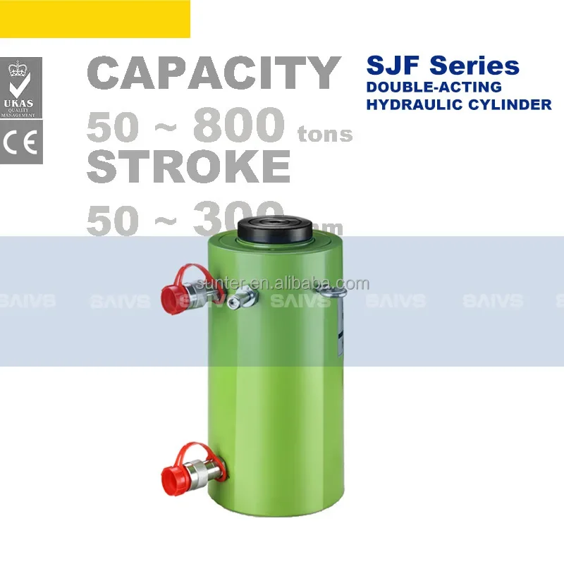 

200 ton Double-acting hollow hydraulic cylinder jacking lifting cylinders