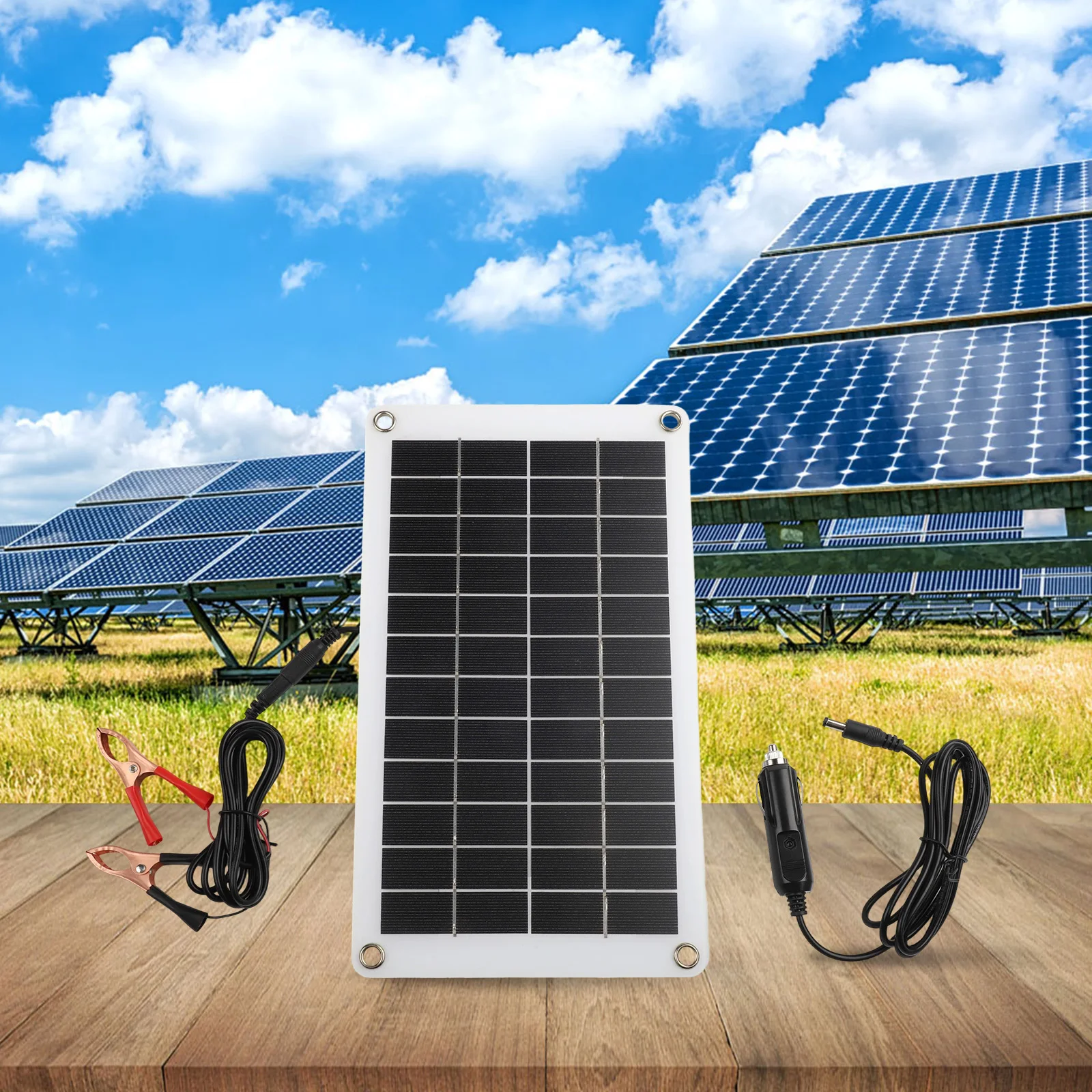 30W 12V for Solar Trickle Charger Solar Panel Semi-Flexible Clip Car Charger 2025 Hot Sale Brand. New And High Quality