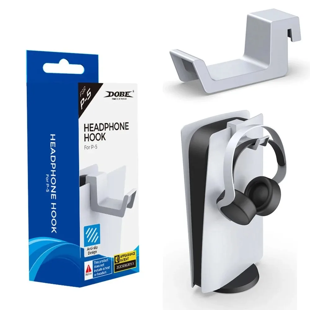 Headphone Stand Mount for PS5 Consoles Gaming Earphones Storage Hanger Headset Anti-Slip Holder For PS5 Accessories