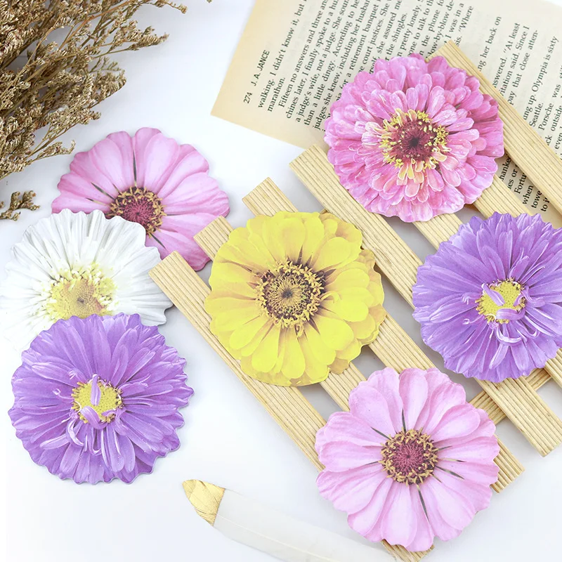 36 Pcs 3D Flower Decorate Sticky Paper Message Note / Memo Pad/ Notepad/Children Student Prize Gift /25 Page