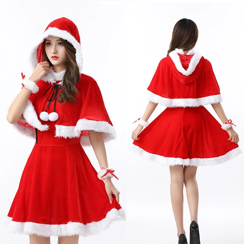 Christmas Costume Party Cosplay Stage Costume Christmas Uniform Girl