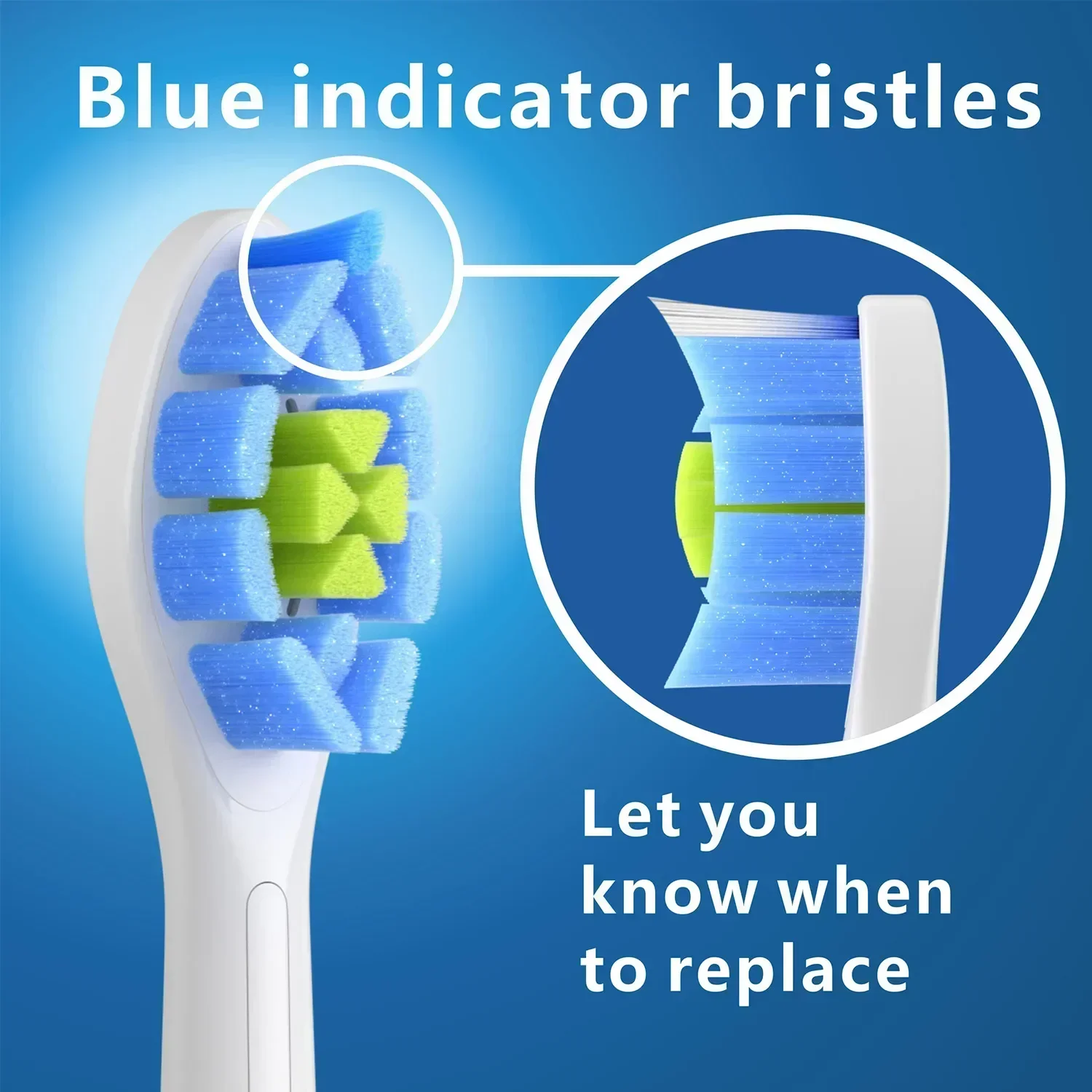 필립스 소니케어 다이아몬드 클린 칫솔 헤드 교체, C2 C1 G2 W 플라크 컨트롤, 전기 브러시 헤드, 8 팩