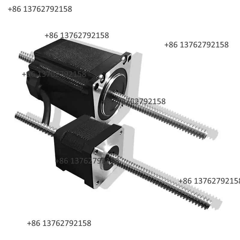 42/57 Through Screw Rod Stepper Motor, 1.8° 2 Phase Linear Step Motor with Drive Screw Rod Structure