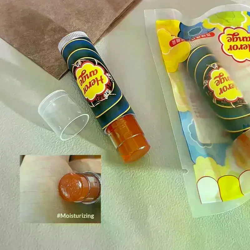 HERORANGE Fruit Lip Balm Moisturizing Clear Lip-Primer Mask Jelly Tinted Lip Stick Lighten Lines Plump Lip Care Makeup Cosmetics