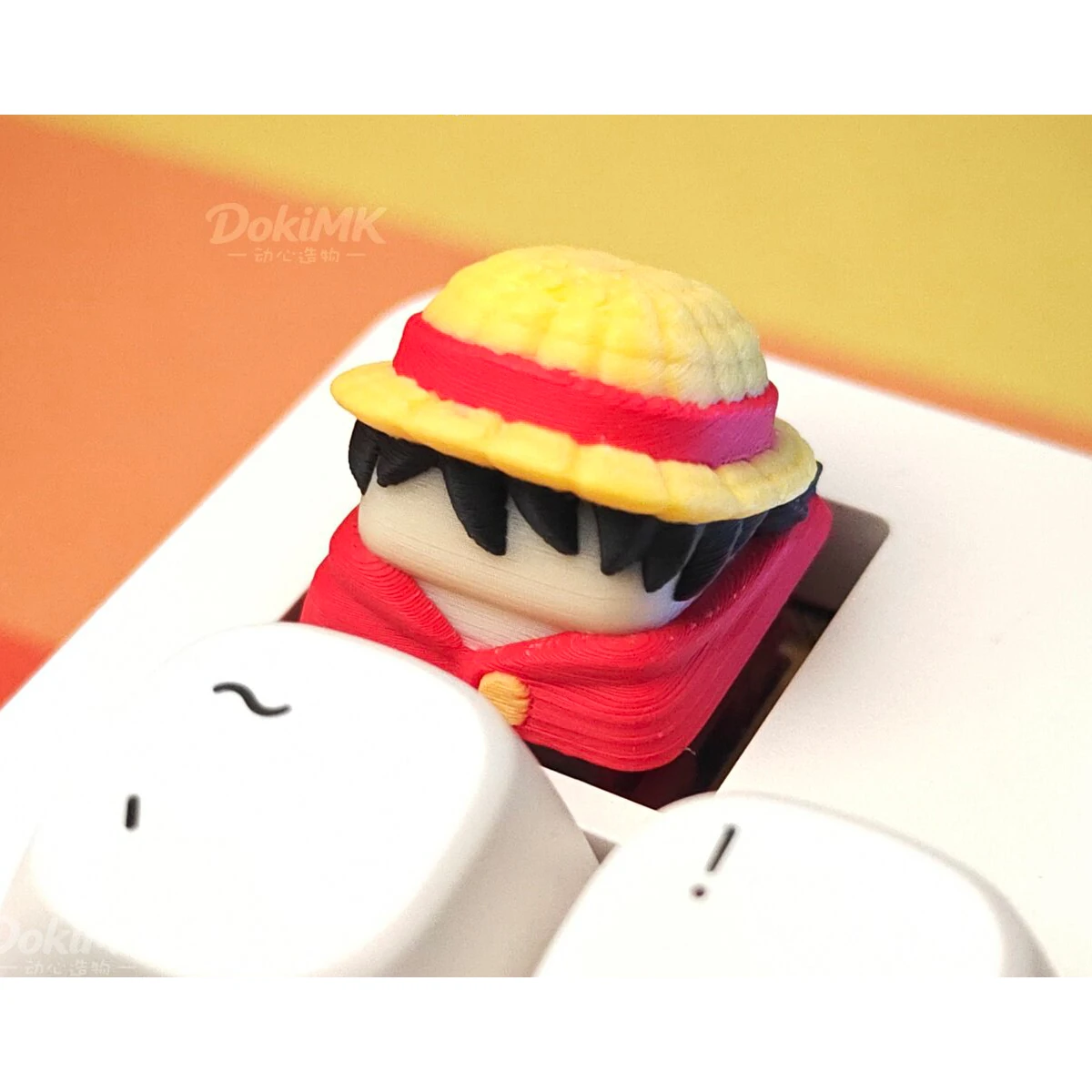 Diy Self Made One Piece Luffy Mechanical Keyboard Keycaps Cross Axis Mechanical Keyboard Pc Personalized Keycap Gift Toys