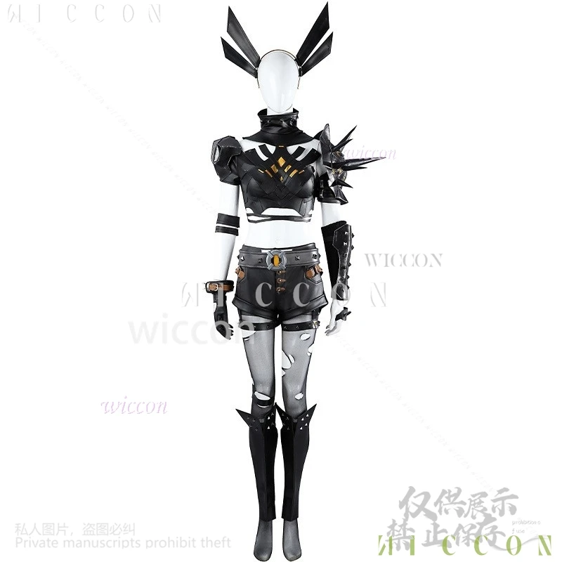 أنيمي لعبة المنافسين تأثيري Malikenn مثير زي المحاصيل الأعلى السراويل الباروكات مجموعة أحذية ل جيراي كي الفتيات معركة موحدة كوس Cu Dress-u