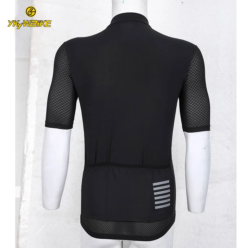 YKYW Sommer Herren Pro Kurzarm Radtrikot Atmungsaktive gelbe Shirts MTB Maillot Rennen Rennrad Tops Fahrradbekleidung – Detail 9