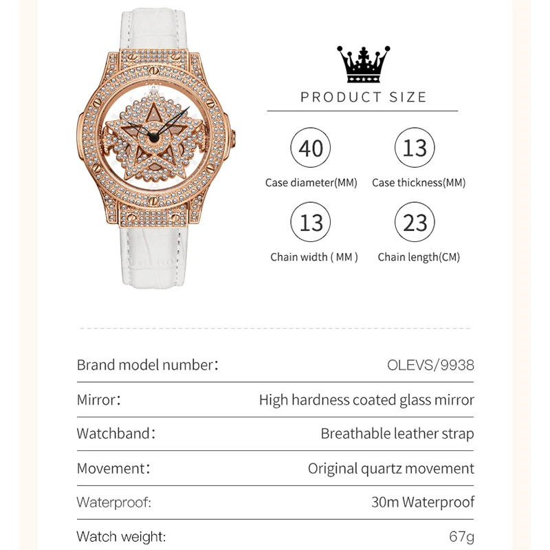OLEVS 9938 Модные кварцевые часы в подарок из натуральной кожи с ремешком для часов с круглым циферблатом Наручные часы
