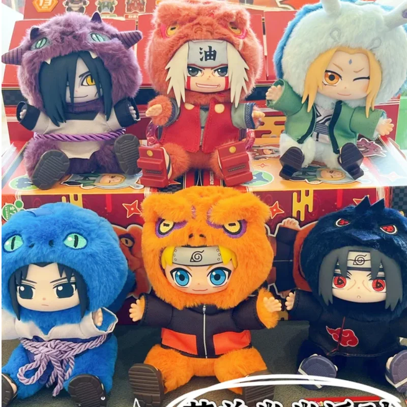 

In Stock Genuine Eaki Naruto Plush Cute Beast Sitting Series Figure Blind Box Sasuke Orochimaru Dolls fans Surprise Gifts Toys