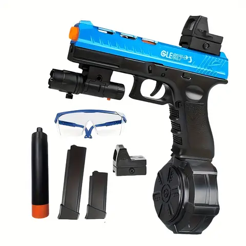 Blaster Gun,Electric Ball Blaster Pistol, High Orbeez Gun Performance Cool Toy Gun, Rechargeable Splatter Ball Toys for Outdoor  Christmas Halloween Birthday Gift