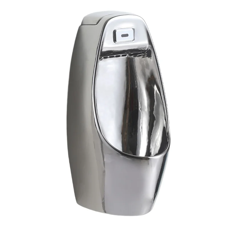 

Wall-mounted silver urinal KTV hotel color automatic sensor urinal adult deodorant urinal